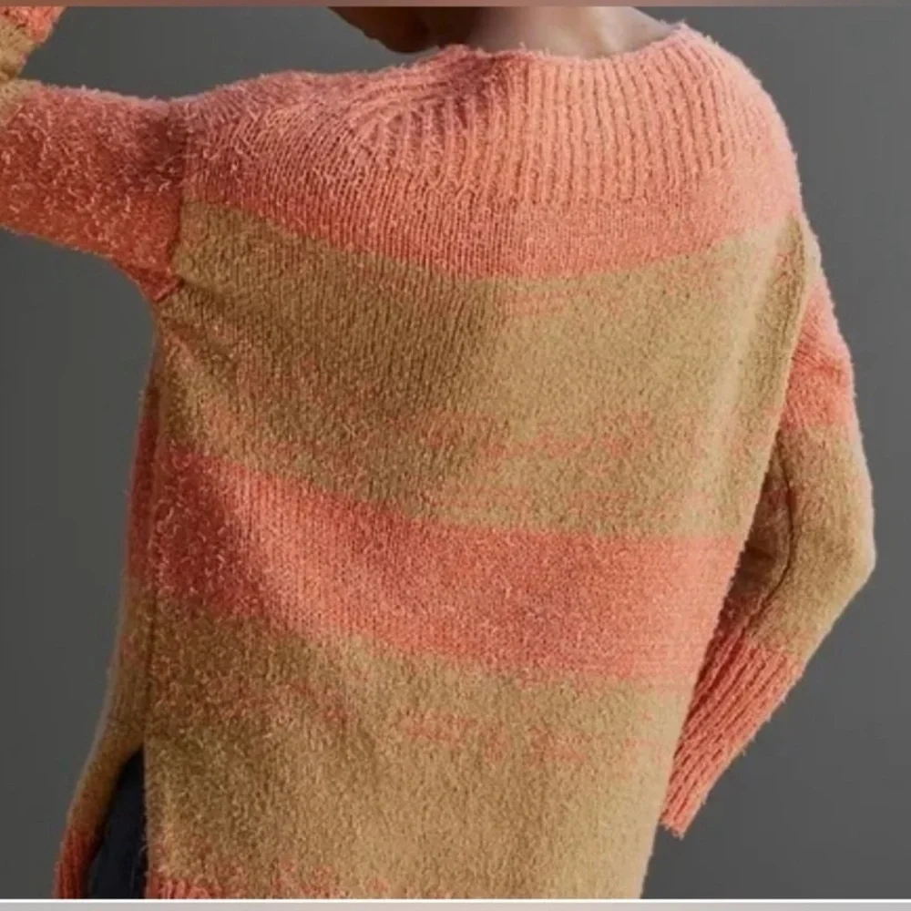 Pico Anthropologie Tan Coral Tunic Sweater XS - Picture 2 of 12